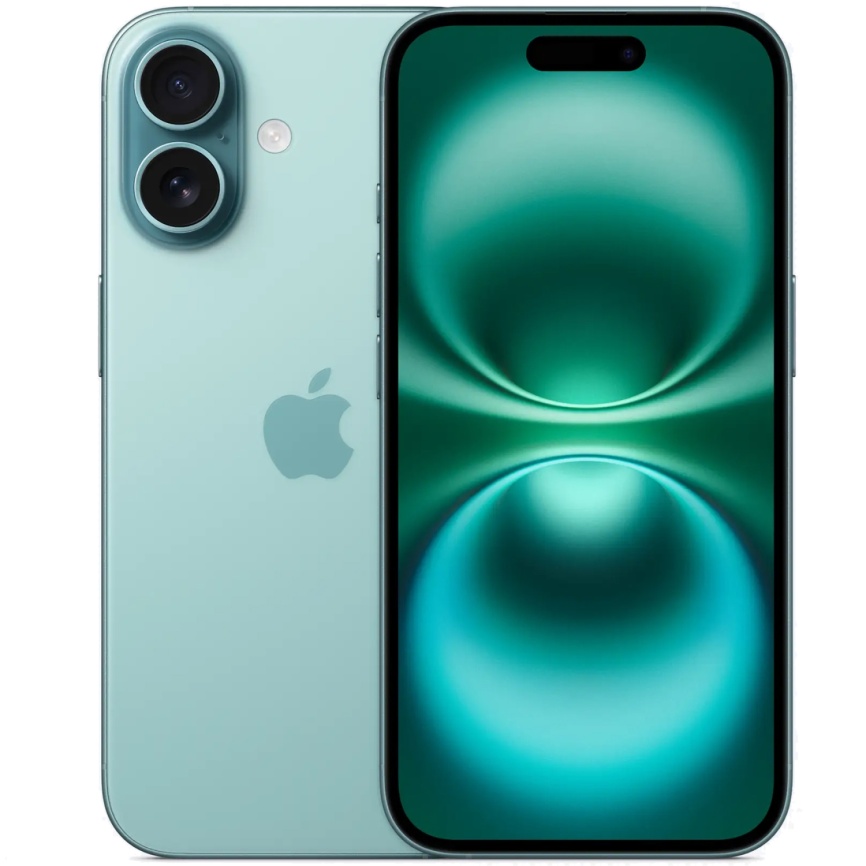 teal16.jpeg Apple iPhone 16 128GB nanoSim/eSim Teal — изображение 1